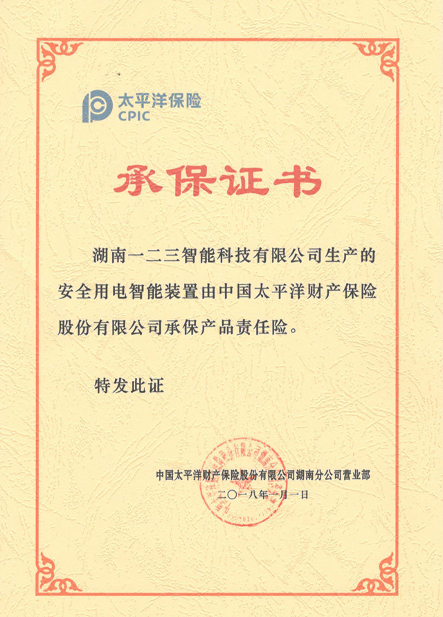 承保证书